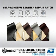 Self-adhesive leather repair patch, for restoring color loss and peeling on sofa