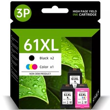 61XL Black Color Ink Cartridge For HP 61XL ENVY 4500 4505 5530 5535 DeskJet 2545