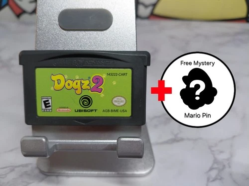 Dogz 2 Gameboy Advance Video Game Cartridge Tested + Free Mario Pin GBA