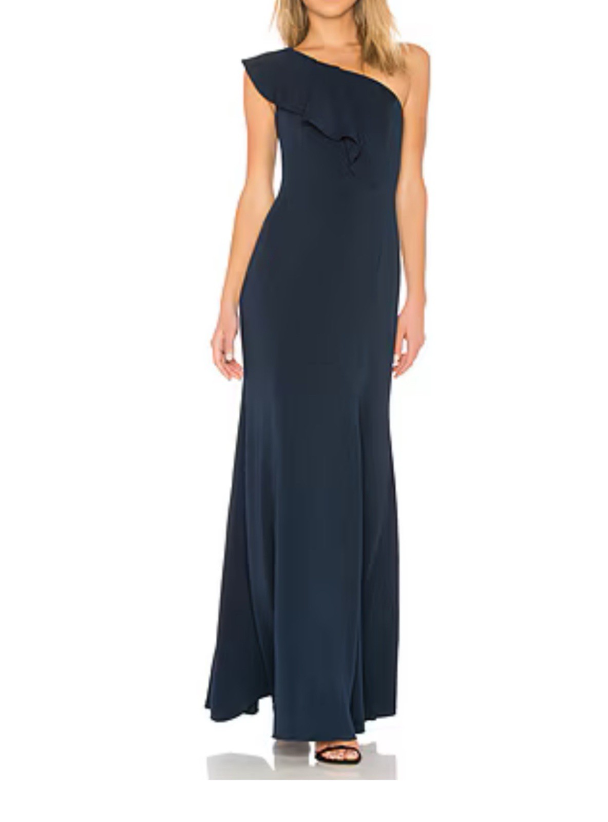 Revolve Jay Godfrey Navy One Size 0 Shoulder Gown Party/Cocktail/ Bridesmaid New