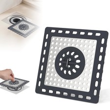Upgraded Shower Drain Hair Catcher for Bathroom Floor 4" Drain, Anti-Clogging...