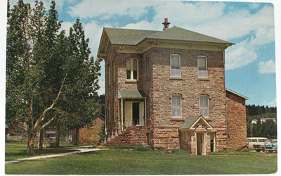 Postcard Colorado Fairplay CO Park County Court House 1966 Posted Chrome