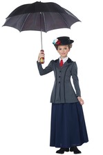 English Nanny Mary Poppins Inspired Child Costume