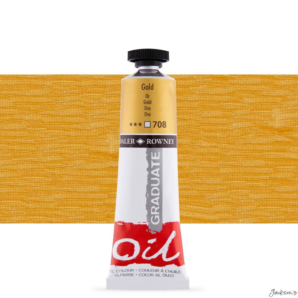 Daler-Rowney Graduate Oil Paint Tube 38ml Gold Colour For Artists Painting