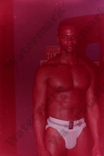 Handsome Man Muscular beefcake gay interest  original 35mm Negative Ec17