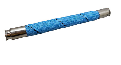 27'' Braided PVC Hose, High Pressure, HPW, 2'' 273200SKL Rev D Triclamp, 383210SKO