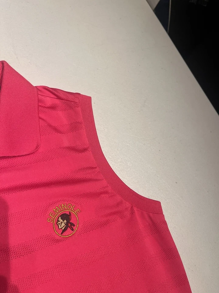 Женская футболка RLX XS Tailored Fit Pink Polo Ralph Lauren Seminole клюшка для гольфа - Изображение 4 из 4