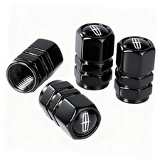 Black Tire Valve Stem Caps - Leak-Proof Auto Air Caps - Universal Valve Stem003
