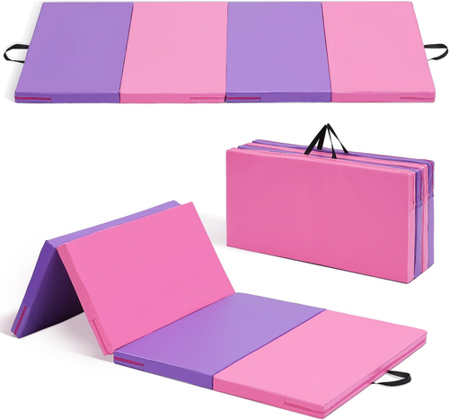 Gymnastics Mat 6'X3'X2''/4'X8'X2'' Exercise Mat Gym Mat for Home Aerobics Workou - Picture 11 of 12
