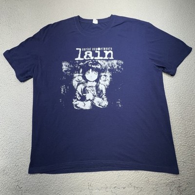 Serial Experiments Lain Shirt Mens 3XL XXXL Anime Graphic Tee