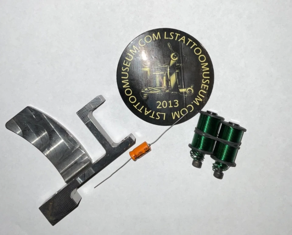 Bulldog Machine kit hágalo usted mismo bobinas de suministro de suerte y condensador Sprague pegatina vintage Foto 2 de 2