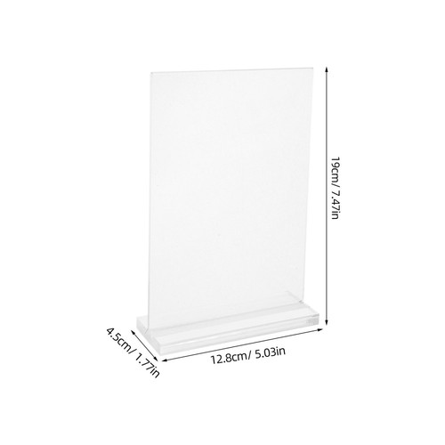  2 Pcs Display Standing Sign License Frame for Office Document Holder - Picture 3 of 12