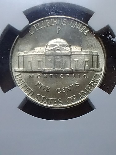 1942-P/P JEFFERSON SILVER NICKEL RPM REPUNCHED MINT MARK VP-005 NGC GRADED MS 66 - Picture 5 of 5
