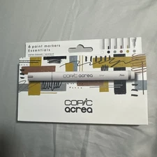 Copic Acrea Paint Markers - Essentials Colors, Set of 6