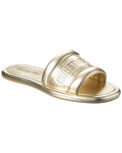 Dior Every D Slide Cuir Femme Or 35,5