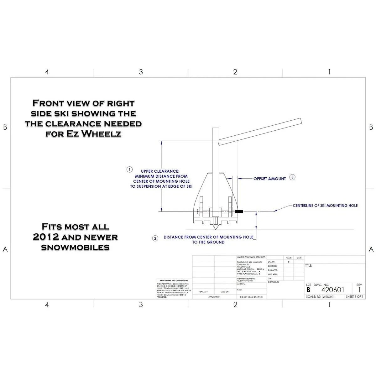 Terick Solutions 10 in. Wide 1 in. Offset EZ Wheelz EZW-10100C