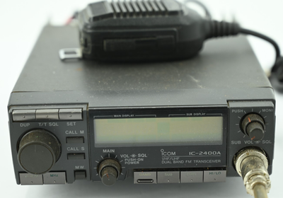 Icom IC-2400A Dual Band FM Transceiver Ham Radio with Microphone