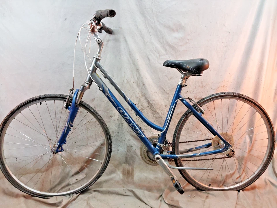 Bicicleta híbrida Giant Cypress Comfort 2010 19" grande rígida StepThru aluminio café Foto 2 de 4