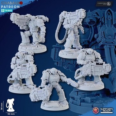Heavy Plasma Devastator Squad of 5 - GHAMAK