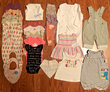 Newborn, 0-3 Months, 3-6 Months Girls New and Used Spring/Summer Lot 22 Pieces