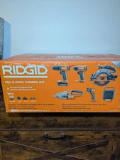 18V Cordless 6-Tool Combo Kit with 2.0 Ah Battery, Charger, and Tool Bag - NIB