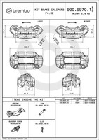 Bremssattel Prime - Caliper - P4.32 Brembo 920997019 Aluminium