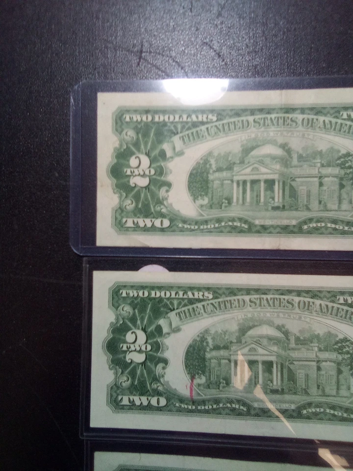 3-1963/U.S.N. Notes Two Are E.F/One Is Au Three Very Nice Red Seals. - Image 4 of 4