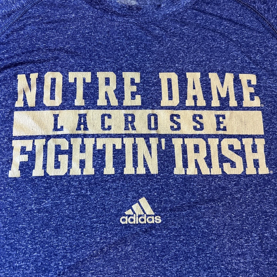 Camisa Atlética Emitida por Equipo Irlandés de Lacrosse U Of Notre Dame Grande De Colección Foto 2 de 4