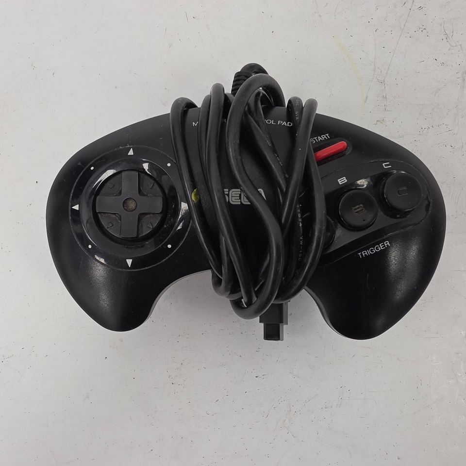 SEGA Mega Drive Controller Bundle Wired Model 1650 Black Yellow/Red ...