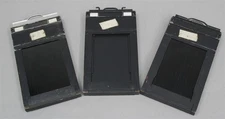 Lot/3 2-1/4 x 3-1/4 Type 5 Sheet Film Holders (1 Graflex/2 Lisco) 