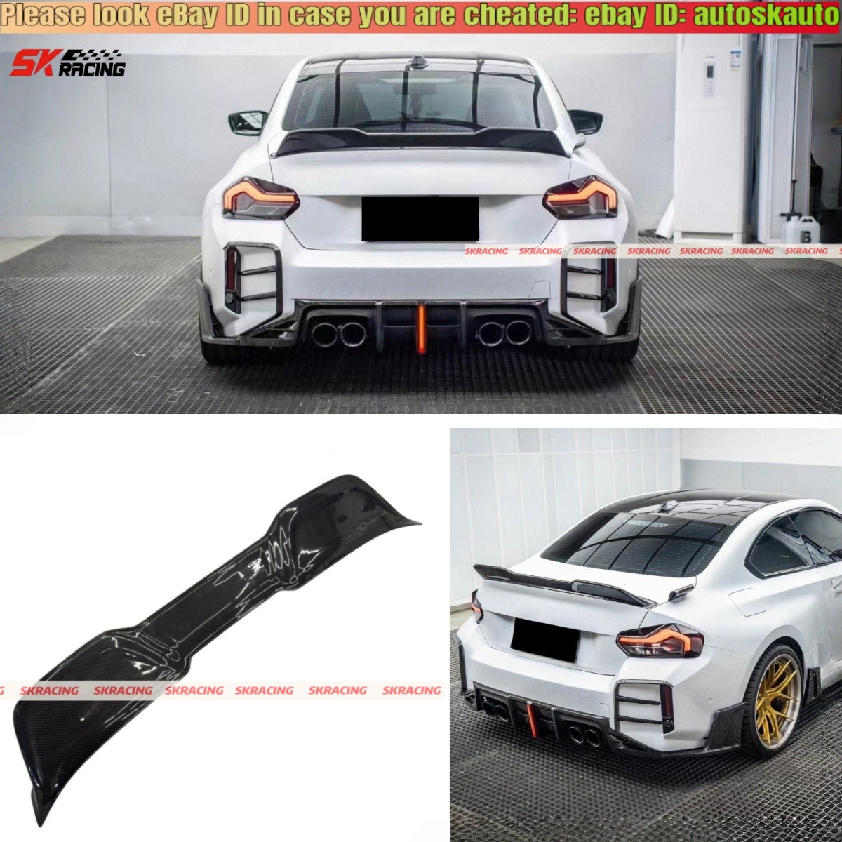 Carbon Fiber/Gloss Black Rear Spoiler Wing For BMW 2 Series
