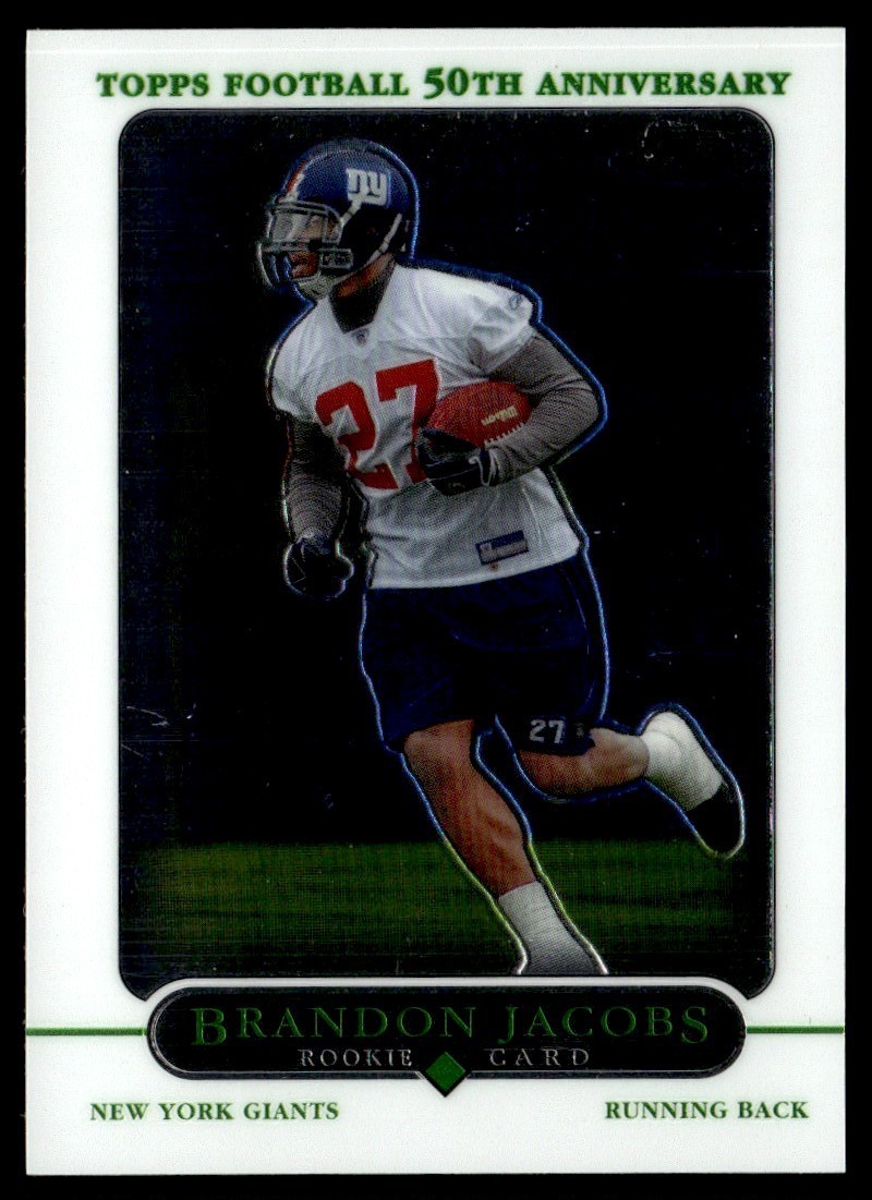 2005 Topps Chrome Brandon Jacobs Rookie New York Giants #216