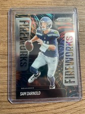 2025 Panini Prizm - Fireworks Sam Darnold #3 Silver Prizm