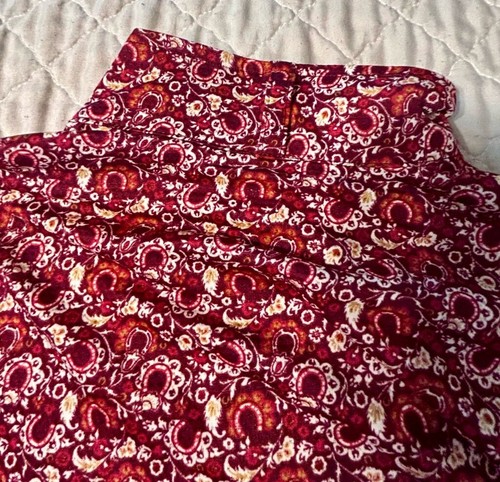 Kerrits Long Sleeve Horse Riding Girls Youth Shirt Size L 12-14 Red Paisley - Picture 6 of 9