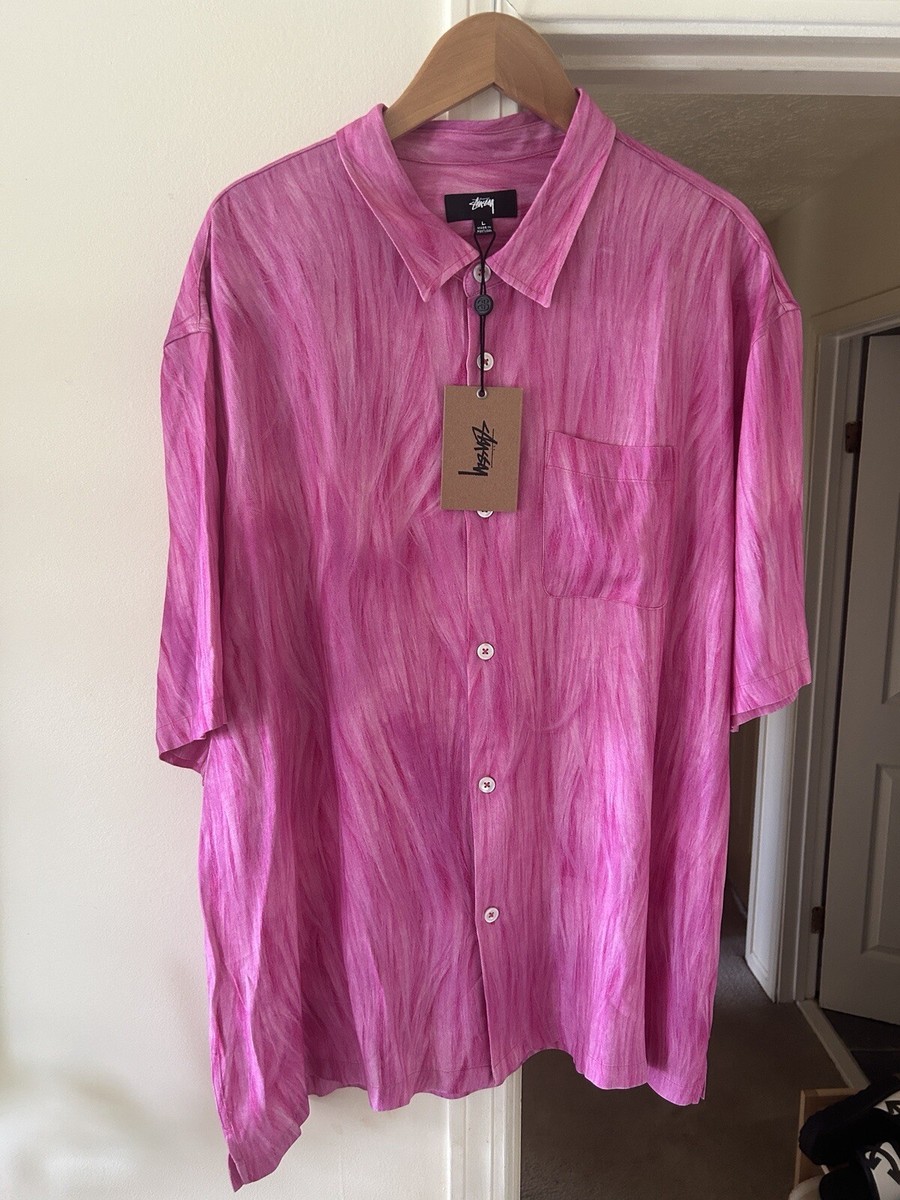 STUSSY Frank Oxford S/S Shirt M pink 半袖 楽天市場】ステューシー STUSSY シャツ 半袖 メンズ Frank