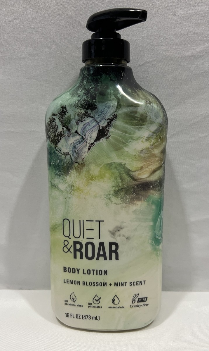 Quiet & Roar Renew Body Lotion Lemon Blossom + Mint Scent 16 oz