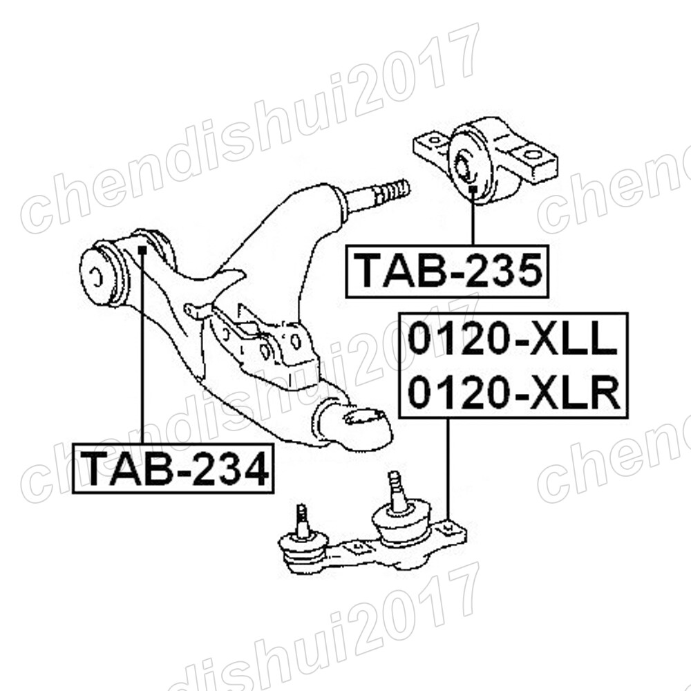 2x Left & Right Front Lower Ball Joints For LEXUS IS250 350 GS350 450H