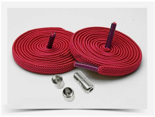 Flat Round No Tie Elastic Lock Shoelaces Shoe Laces Lazy Sneakers Kids Adult - Picture 6 of 37