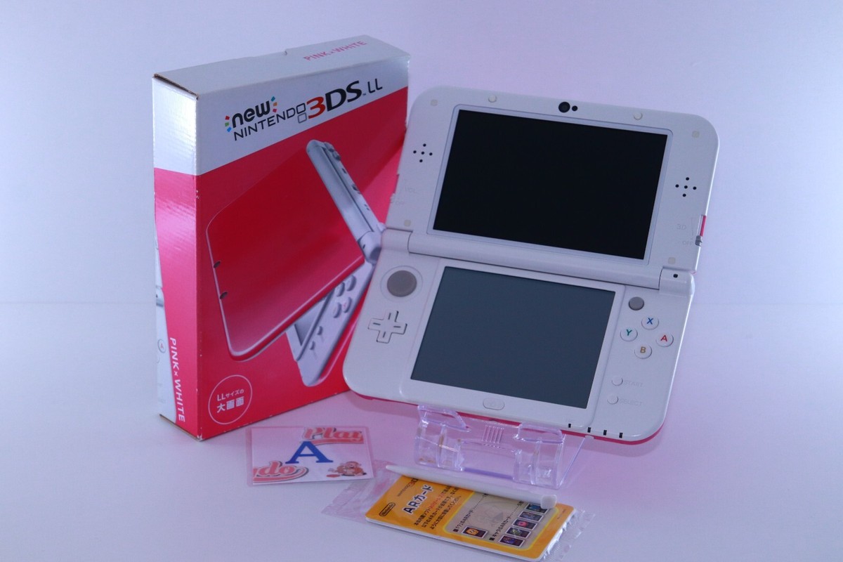 New Nintendo 3DS LL XL Pink White [Rank : A] W/Box | eBay