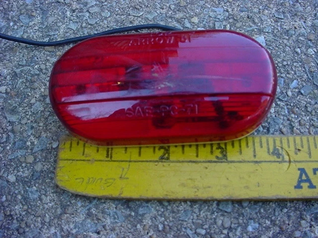 60s 70s 80s maybe ARROW 51 RED CLEARANCE MARKER TURN SIGNAL TAIL