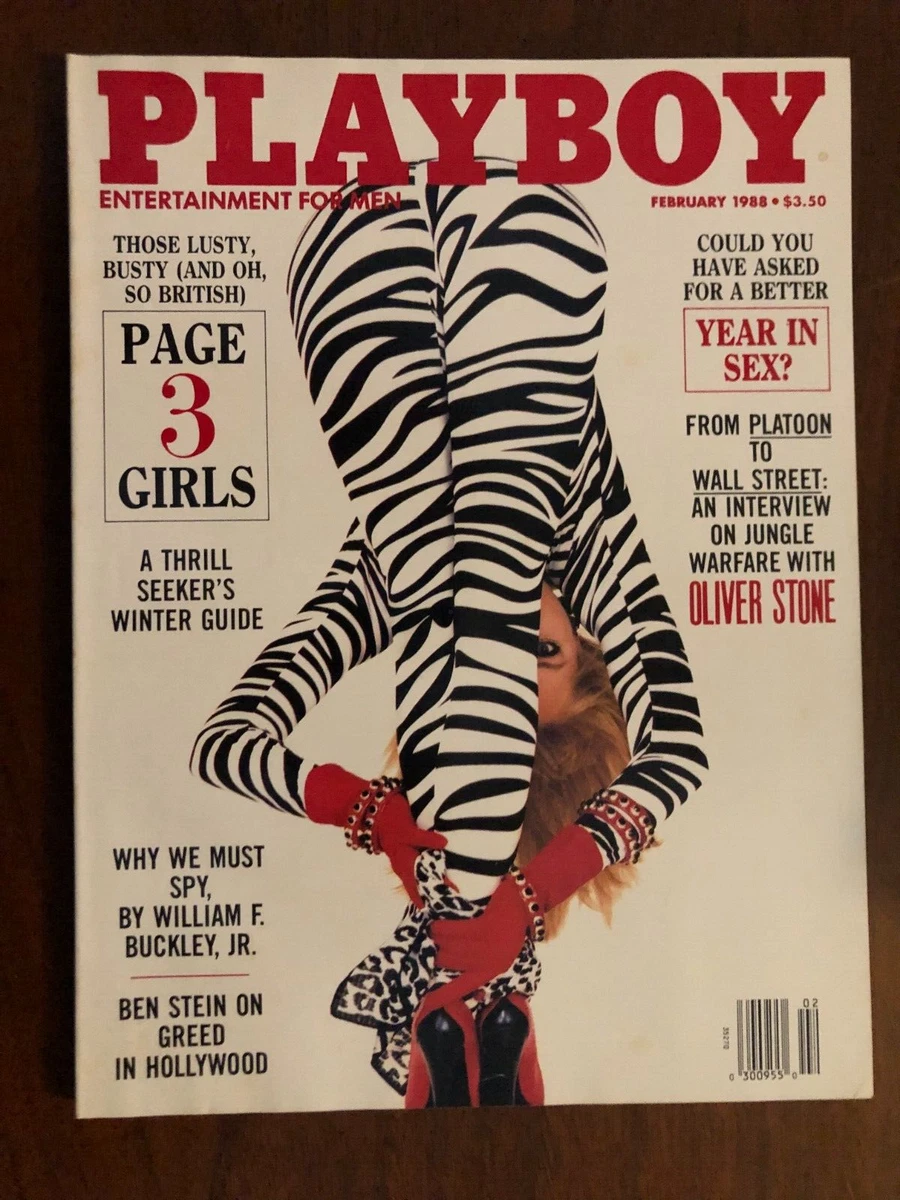PLAYBOY MAGAZINE - FEBRUARY 1988 - THOSE LUSTY BUSTY PAGE 3 GIRLS | eBay