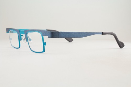 Gafas muy raras auténticas Theo bo 313 37 mm verde azulado azul marino marcos Bélgica - Imagen 2 de 7