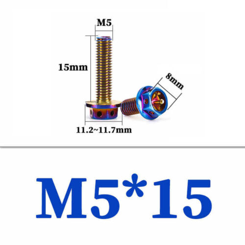 Stainless Steel Bolts M4 M5 M6 M8 M10 Hex Flange Head Hollow Motorcycle Screws - Picture 16 of 90