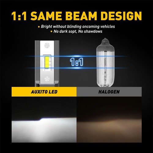 1/2SET 9005+H11 LED Headlight Bulbs Combo Hi/Lo Beam 6500K White 300% Brighter T - Picture 3 of 24