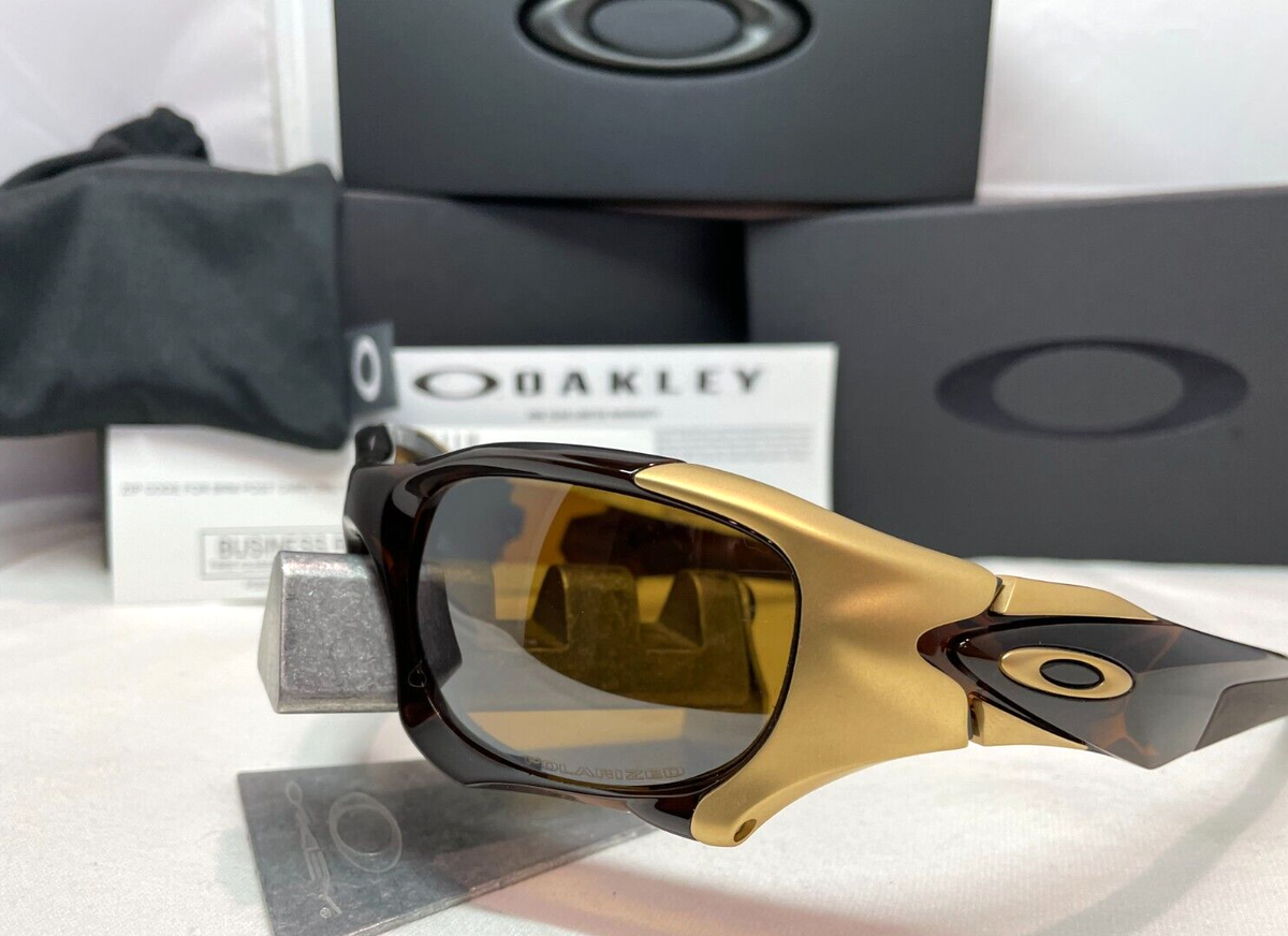 OAKLEY PIT BOSS II ROOTBEER TUNGSTEN IRIDIUM POLARIZED OAKLEY PIT BOSS II ROOTBEER TUNGSTEN IRIDIUM POLARIZED