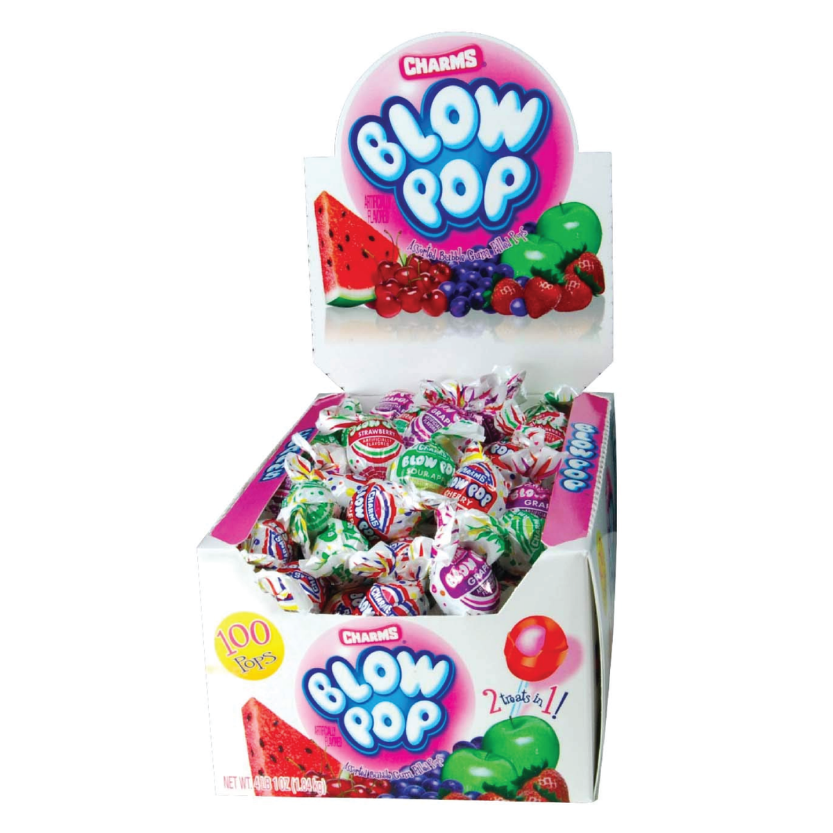 CANDY☆彡 Charms Blow Pops Cherry Lollipops 48 Lollipops/box 31.2