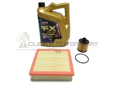 Fiat 500X 1.6 2.0 2015-2019 Oil & Air Filter 5L 0w30 Fully Synthetic Engine Oil