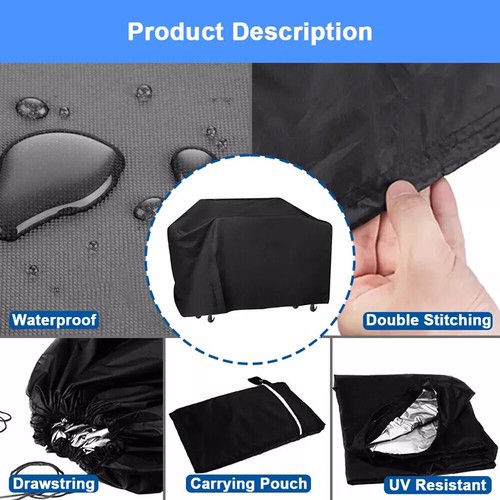 58" All-weather BBQ Gas Grill Cover 7553 7107 for Weber Genesis E and S Series - Picture 4 of 12