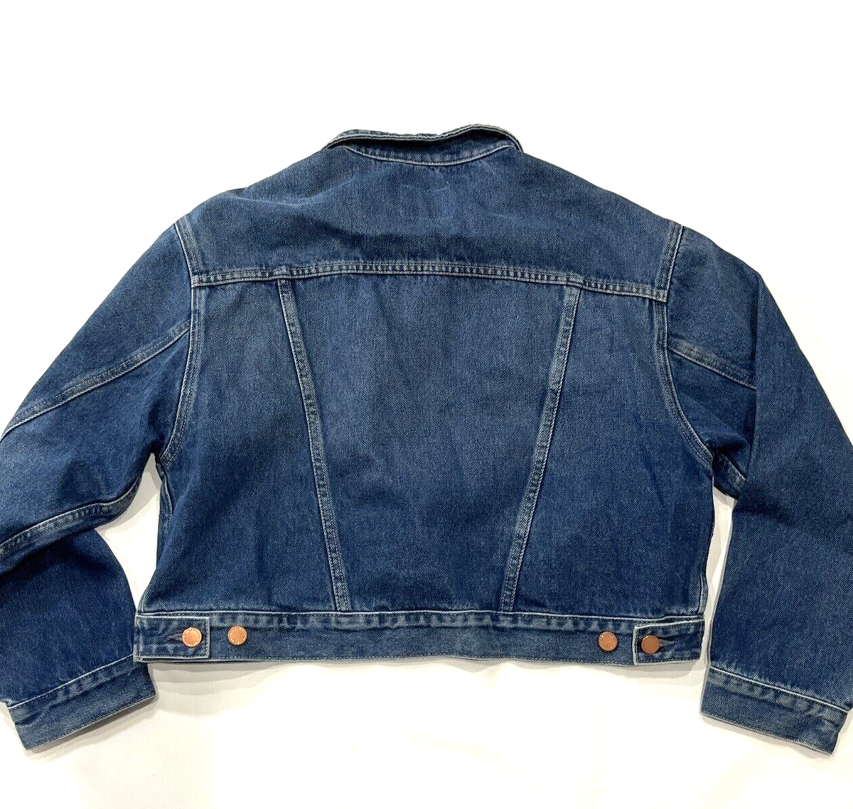 AG Adriano Goldschmied Mirah Crop Trucker denim Jacket - sz Large