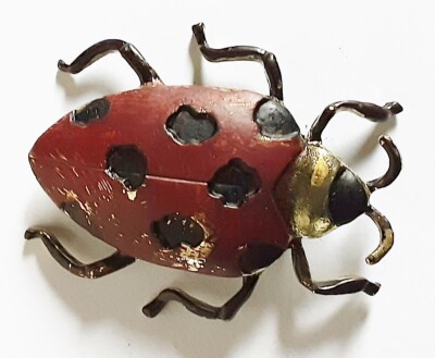 Broche Vintage Grand Insecte En Métal - Couleur 777 - Style éraflé - Occasion Bon état